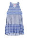Girls Dress Sleeveless with Accessories Multicolour