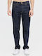 Herren Jeanshose Elastisch Marineblau