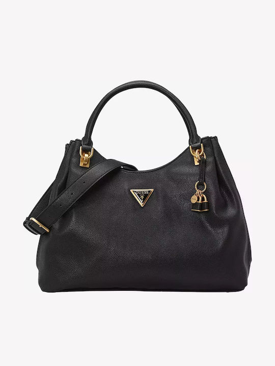 Guess Leder Damen Tasche Schulter Schwarz