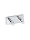 Bemeta Bemeta Кука Баня Двойно с винтове ​12x5см Inox Сив