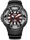 Citizen Herrenuhr 48mm Batterie mit Schwarz Kautschukarmband