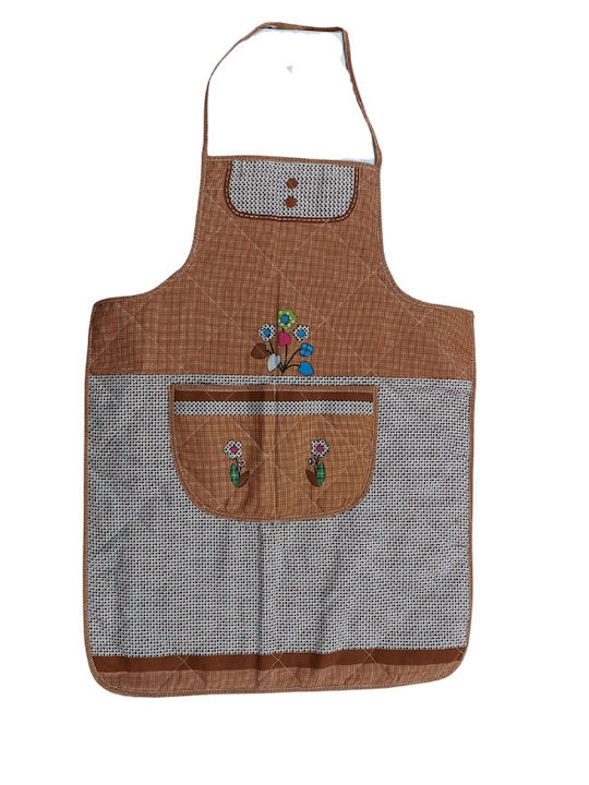 Home&amp;style Apron Brown 80x60cm