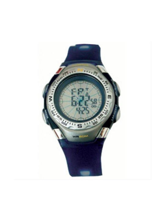 Konus Digital Uhr Chronograph Batterie mit Blau / Blau Kautschukarmband