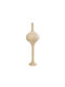 GloboStar Aladdin Stehleuchte H120xB40cm. mit Fassung für Lampe E27 Beige