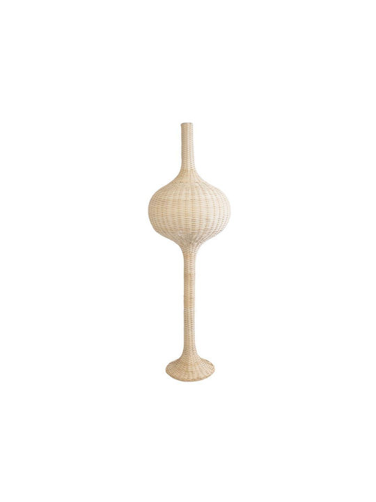 GloboStar Aladdin Stehleuchte H150xB50cm. mit Fassung für Lampe E27 Beige