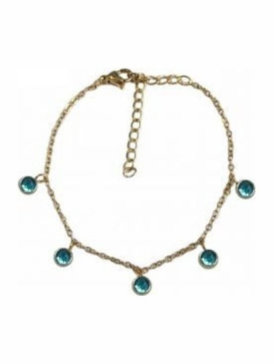 Kostibas Fashion Women's Bracelet made of Steel Gold Plated