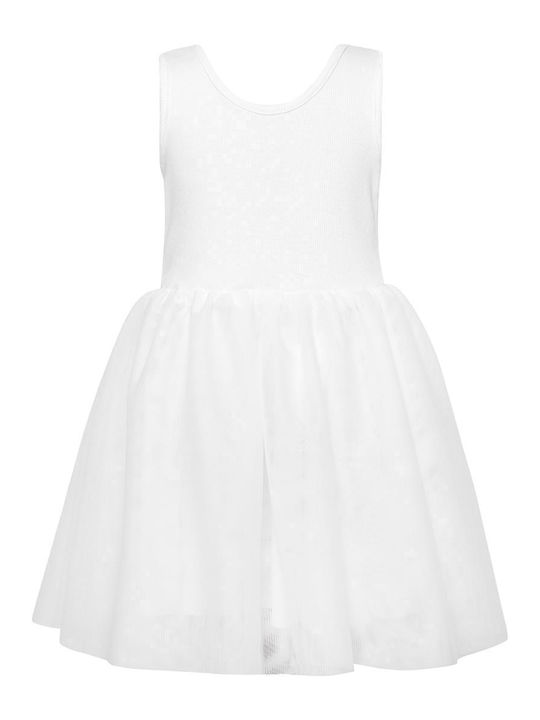 Two In A Castle Kids Dress Tulle WHITE