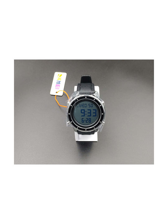 Skmei Digital Uhr Chronograph Batterie mit Metallarmband Black/White