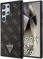 Guess 4g Triangle Back Cover Synthetic Black (Galaxy S24 Ultra)