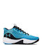 Lockdown 6 Kids Sports Shoes Basketball with Laces Blue
