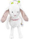 Bali Bazoo Iepuraș de pluș Cuddle Bunny White 38 cm.