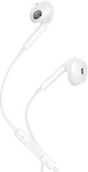 Maxlife In-Ear Freisprecheinrichtung Kopfhörer mit Stecker USB-C Weiß