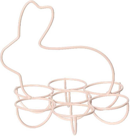 Osterdekorationen & Ornamente Eierbecher Häschen Metallisch Beige 13,3x14cm