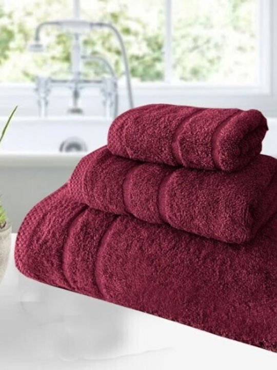 SpitiBazaar Facecloth 50x90cm Bordeaux Weight 600gr/m²