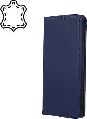 Wallet Leather Navy Blue (Redmi 12C)