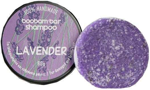 Boobam Bar Sampon De Par Lavandă Bară Pentru Păr Deteriorat Și Fragil 60g