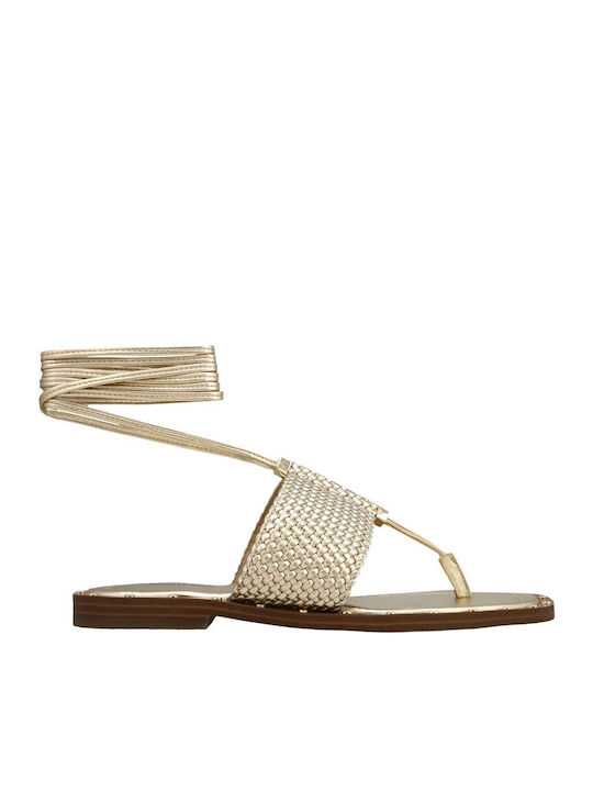 Jagger Women's Flat Sandals in Gold Color