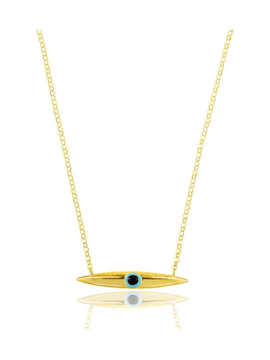 Gregio Eye from Gold Plated Silver