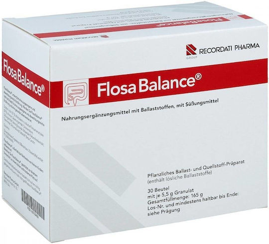 Nahrungsergänzungsmittel, Recordati Pharma, Flosa Balance, Präbiotische Verdauungsfaser, 30 Beutel
