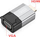 XO Μετατροπέας HDMI male σε VGA female Γκρι 1τμχ