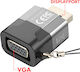 XO Μετατροπέας DisplayPort male σε VGA female Γκρι 1τμχ