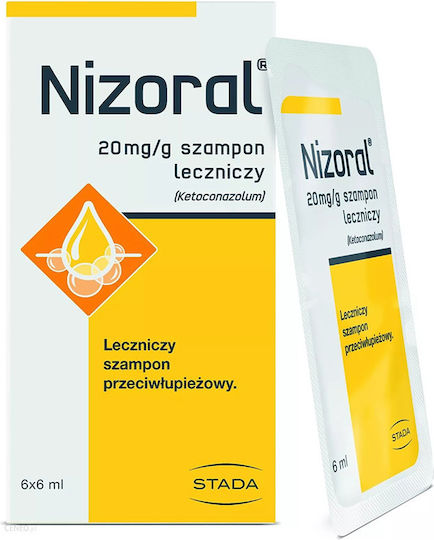 Shampoo Set Stada Nizoral Anti-Dandruff Antifungal Dermatologically Tested Fragrance Free 6 Pieces
