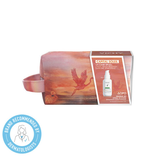 Vichy Capital Soleil UV Clear Σετ με Αντηλιακό Προσώπου & Νεσεσέρ SPF50 3τμχ