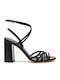 Leder Sandalen Schwarz