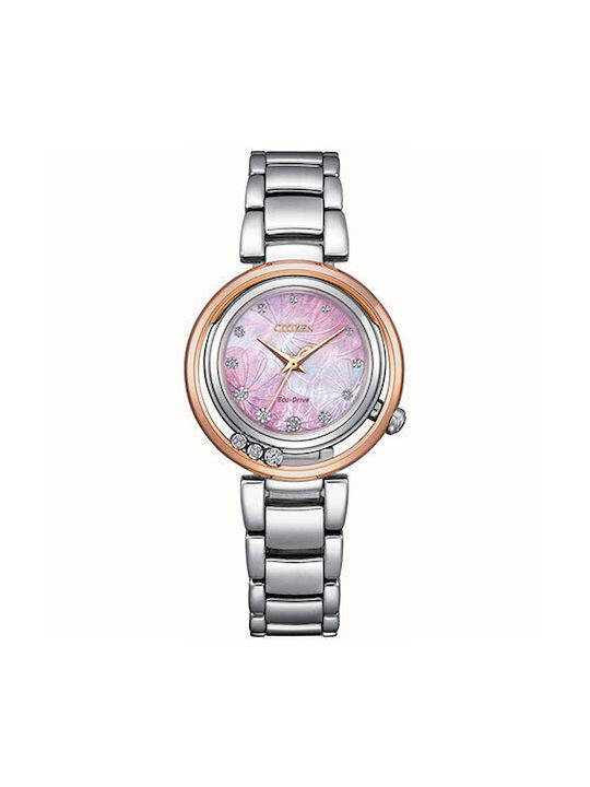 Citizen Eco-drive Watch with Silver Metal Bracelet