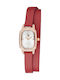 U.S. Polo Assn. Women's Watch with Red Leather Strap
