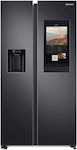 Samsung Family Hub Ψυγείο Ντουλάπα NoFrost Υ178xΠ91.2xΒ71.6εκ. Μαύρο