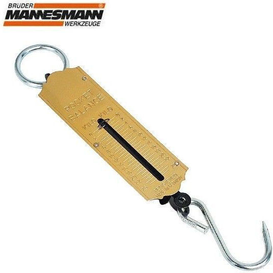 Mannesmann Pocket Balance Analog Professional Hanging Scale with Weighing Capacity of 100kg
