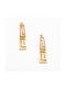 Long Gold Earrings K14 with Meander.