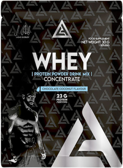 Lazar Angelov LA Whey Protein Concentrate Суроватъчен протеин с вкус Шоколад и кокос 30гр