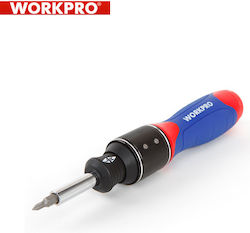 WorkPro Screwdriver Ratchet with 32 Interchangeable Tips