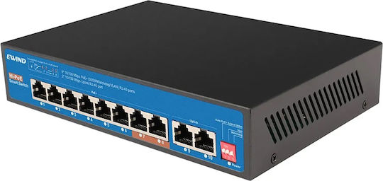 Ewind EW-S1610CF-AP Unverwaltet L2 PoE+ Switch mit 8 Ports Ethernet