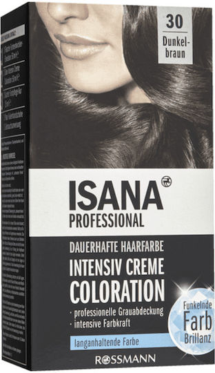 Isana Professional Интензивна Кремова Боя №30 Тъмно Кафяво