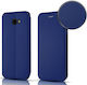Rückseitencover Leder Magnetisch Marineblau (Samsung A20e Beline)