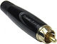 Martin Plug RCA male Black (MRT00004)
