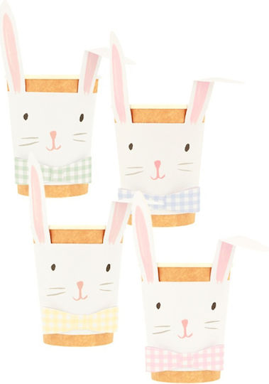 Meri Meri Lop Eared Bunny Pahar pentru Party 8buc