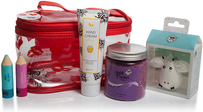 Click To Enlarge Pokhara - Girl Power Makeup Bag Set Transparent Kisses