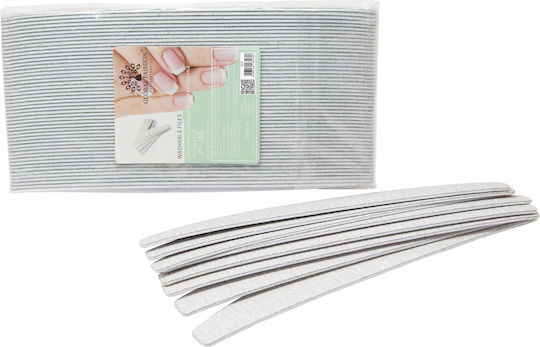 Disposable Nail Files 180 Grit 50pcs Self-Adhesive Global Soft Base