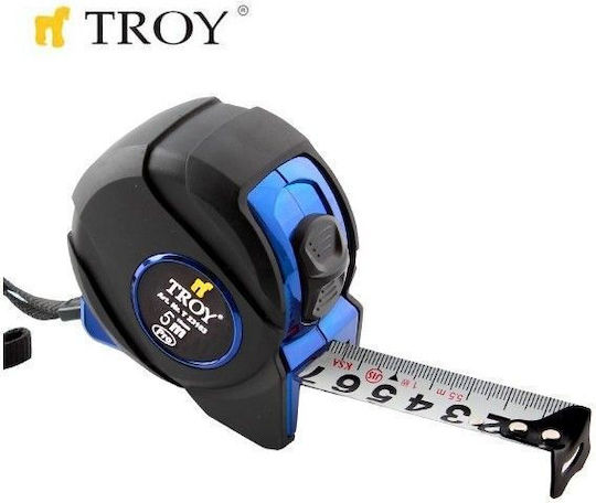 Troy Μετροταινία με Αυτόματη Επαναφορά 25mm x 5m