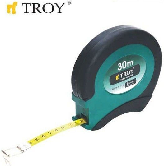 Troy Maßband mit automatischem Rücklauf 13mm x 50m