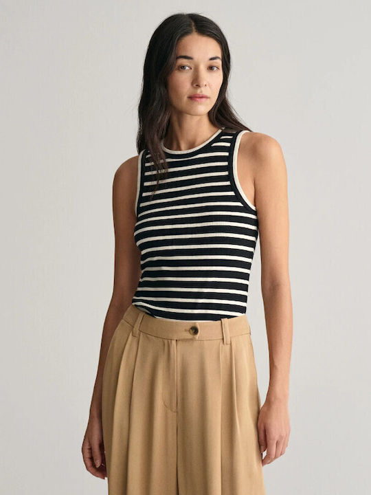 Gant Women's Summer Blouse with Straps Striped Black