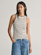 Gant Women's Summer Blouse with Straps Striped White