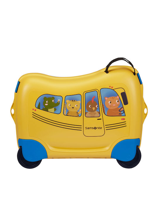 Samsonite Dream2go Kids Cabin Hard Yellow Suitcase With 4 Wheels Height 38cm