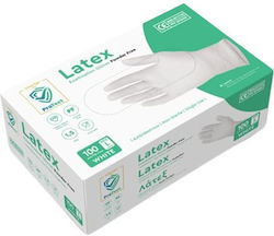 Intertan Latex Examination Gloves Powdered White 100pcs