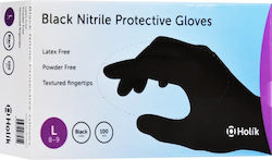 Karabinis Medical Nitrile Examination Gloves Black 100pcs