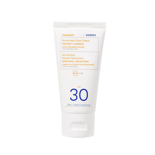 Korres Yoghurt Слънцезащитен Крем За Лице SPF30 50ml